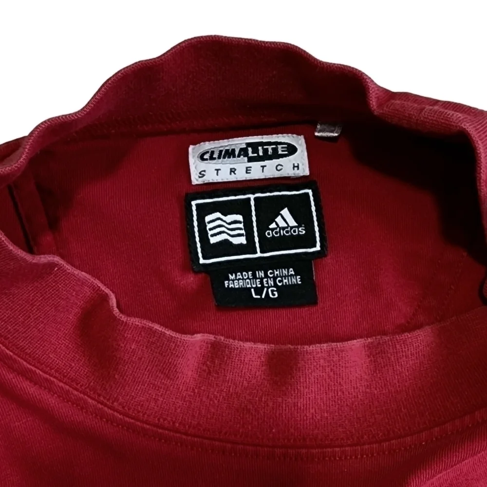 Adidas Vintage Climalite Long Sleeve Shirt - Large